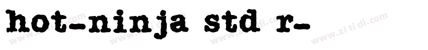 hot-ninja std r字体转换